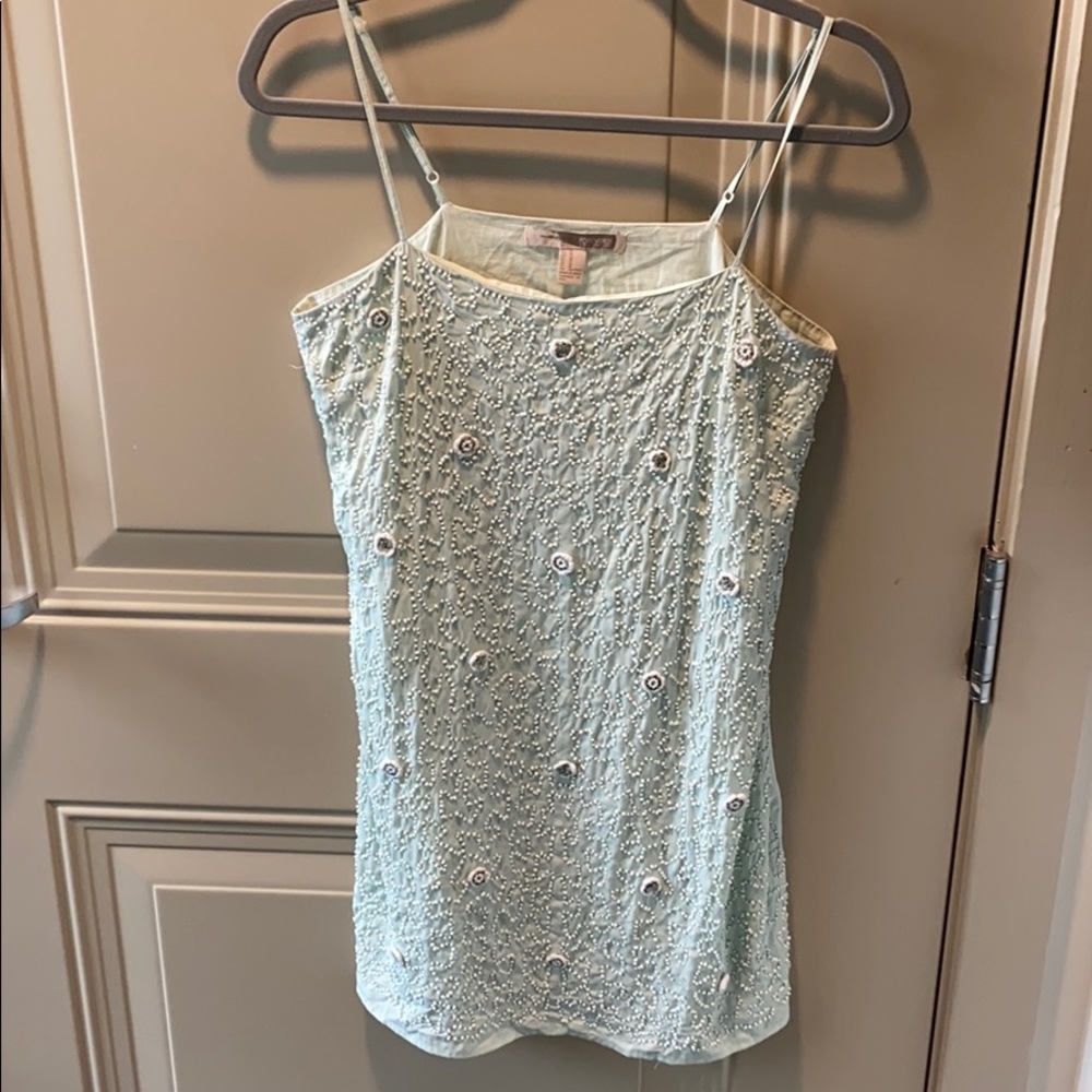 Forever21 Beaded Floral Dress Medium